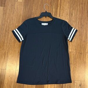 Pink Republic black Tee with White Stripes